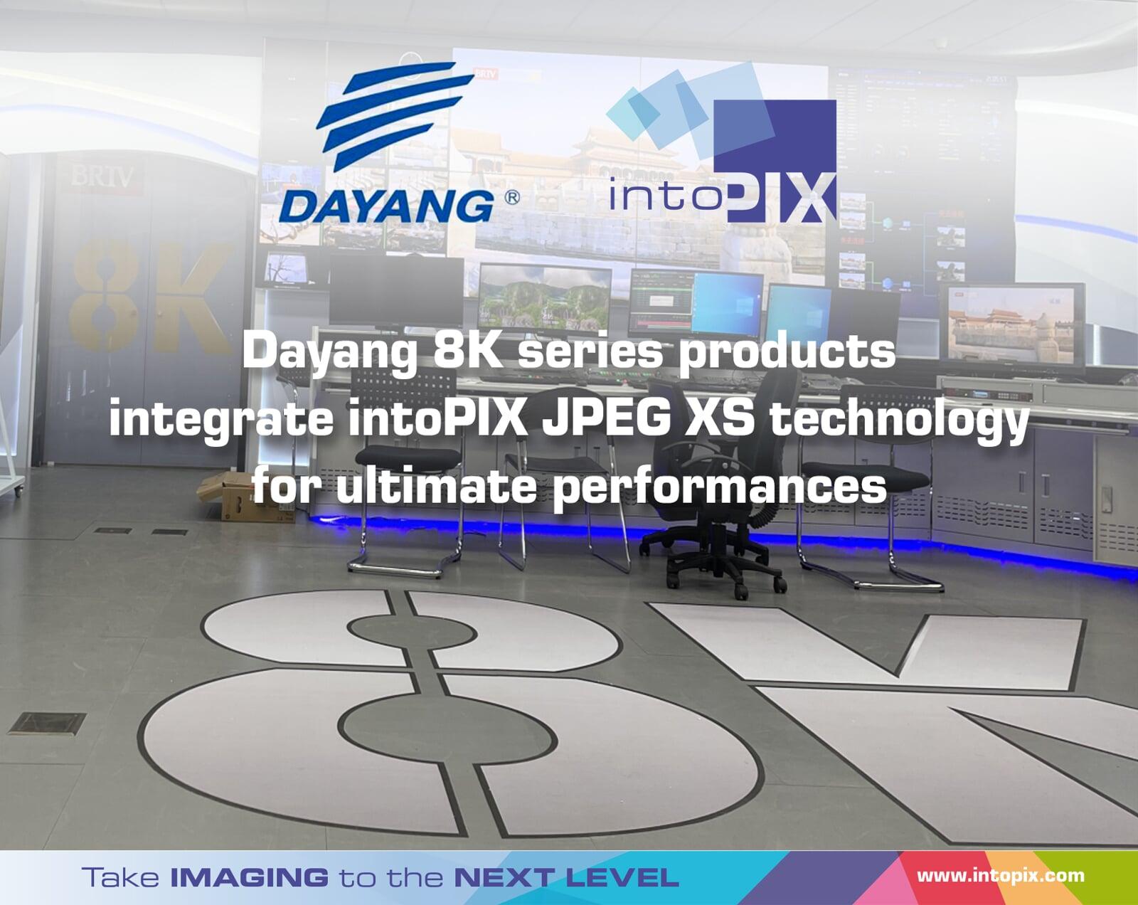 大洋8K系列产品整合了intoPIX JPEG  XS技术，实现了极致的性能。